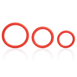 Calexotics Tri-Rings Cockring Rouge